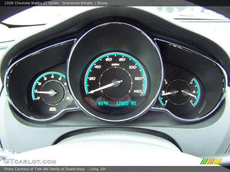 Silverstone Metallic / Ebony 2008 Chevrolet Malibu LT Sedan
