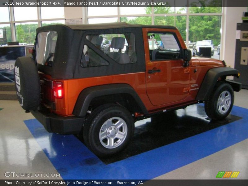Mango Tango Pearl / Dark Slate Gray/Medium Slate Gray 2010 Jeep Wrangler Sport 4x4