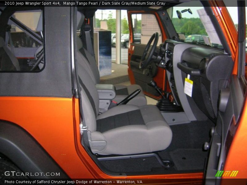 Mango Tango Pearl / Dark Slate Gray/Medium Slate Gray 2010 Jeep Wrangler Sport 4x4