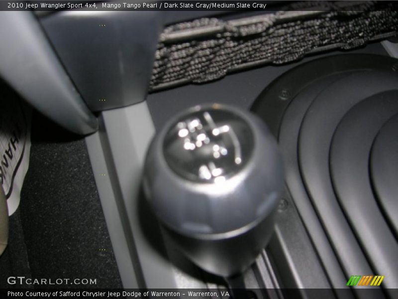 Mango Tango Pearl / Dark Slate Gray/Medium Slate Gray 2010 Jeep Wrangler Sport 4x4