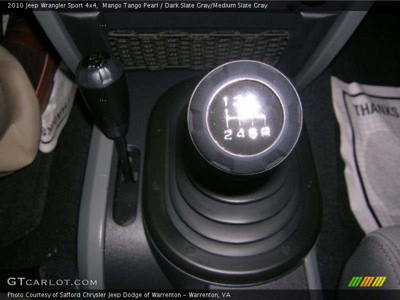 Mango Tango Pearl / Dark Slate Gray/Medium Slate Gray 2010 Jeep Wrangler Sport 4x4