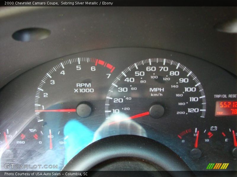 Sebring Silver Metallic / Ebony 2000 Chevrolet Camaro Coupe