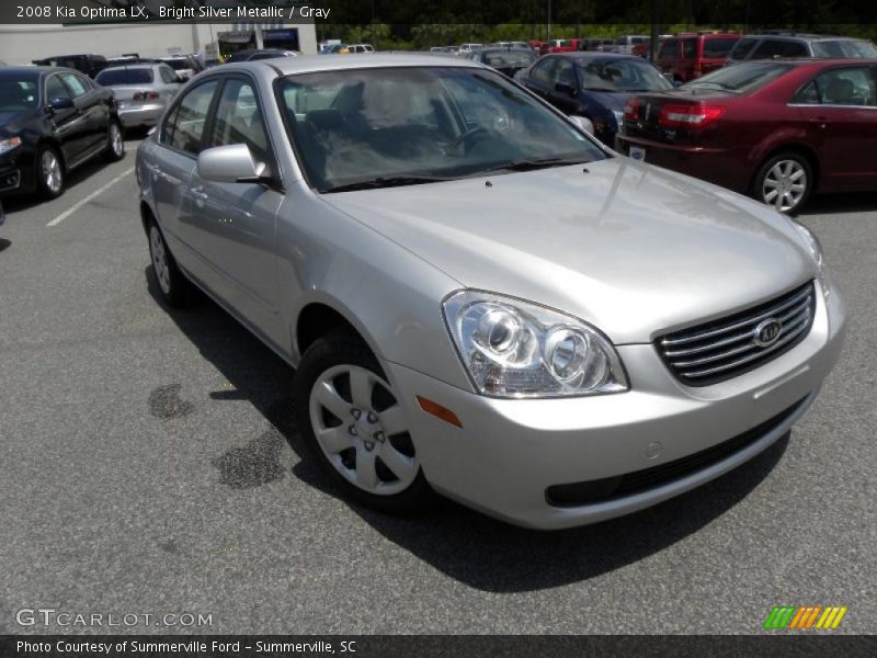 Bright Silver Metallic / Gray 2008 Kia Optima LX
