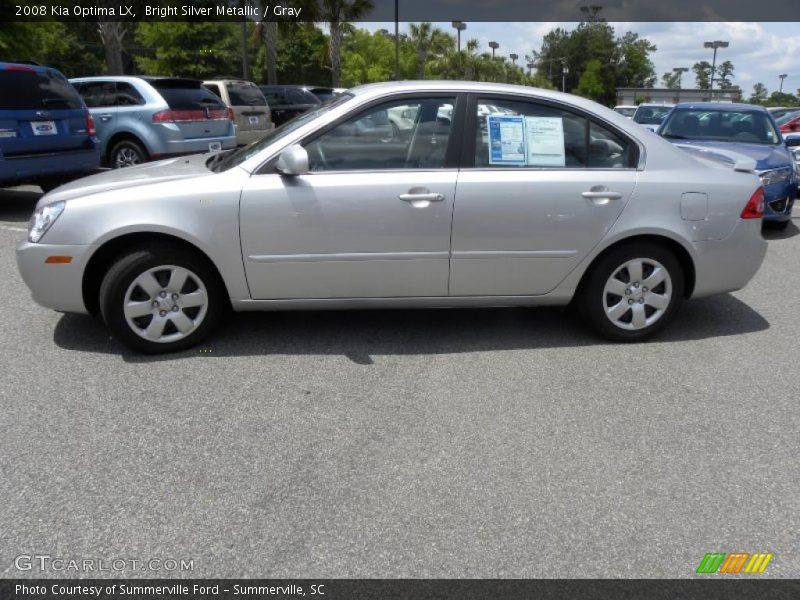 Bright Silver Metallic / Gray 2008 Kia Optima LX