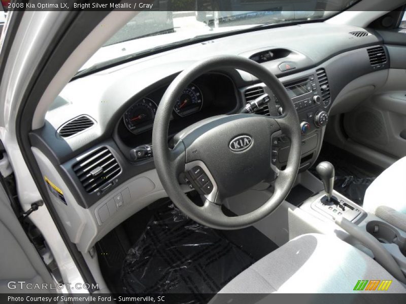 Bright Silver Metallic / Gray 2008 Kia Optima LX
