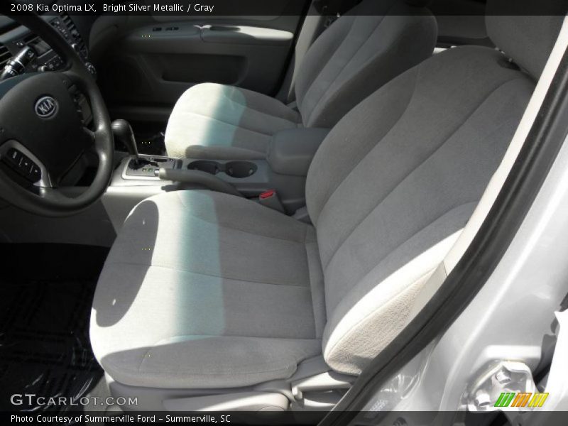 Bright Silver Metallic / Gray 2008 Kia Optima LX