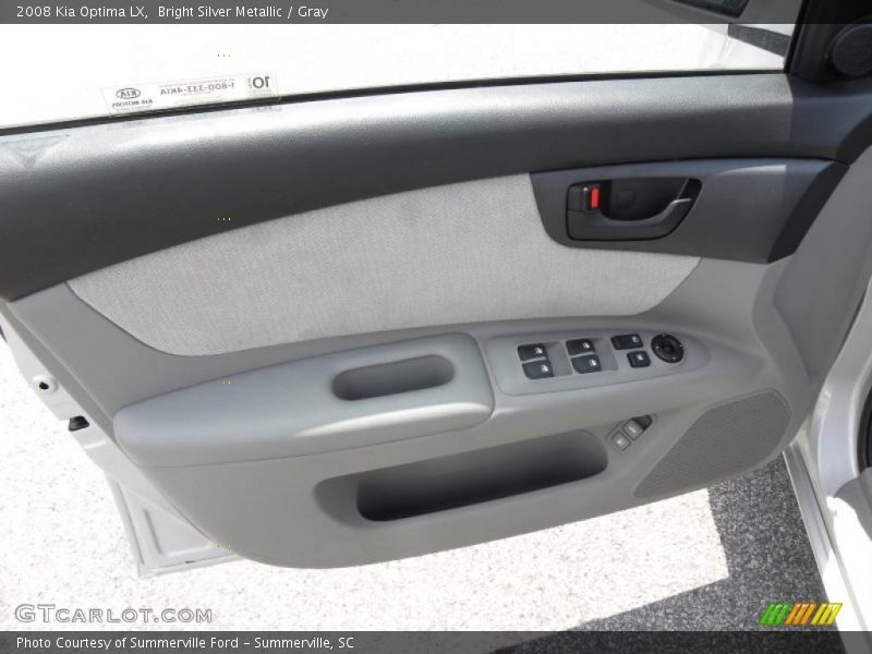 Bright Silver Metallic / Gray 2008 Kia Optima LX