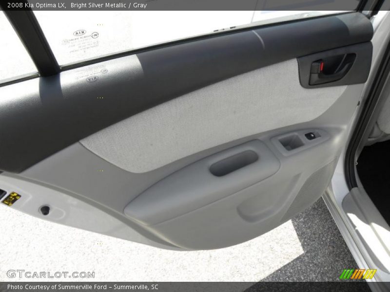 Bright Silver Metallic / Gray 2008 Kia Optima LX