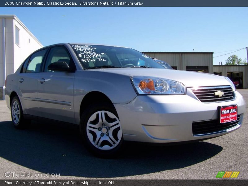 Silverstone Metallic / Titanium Gray 2008 Chevrolet Malibu Classic LS Sedan