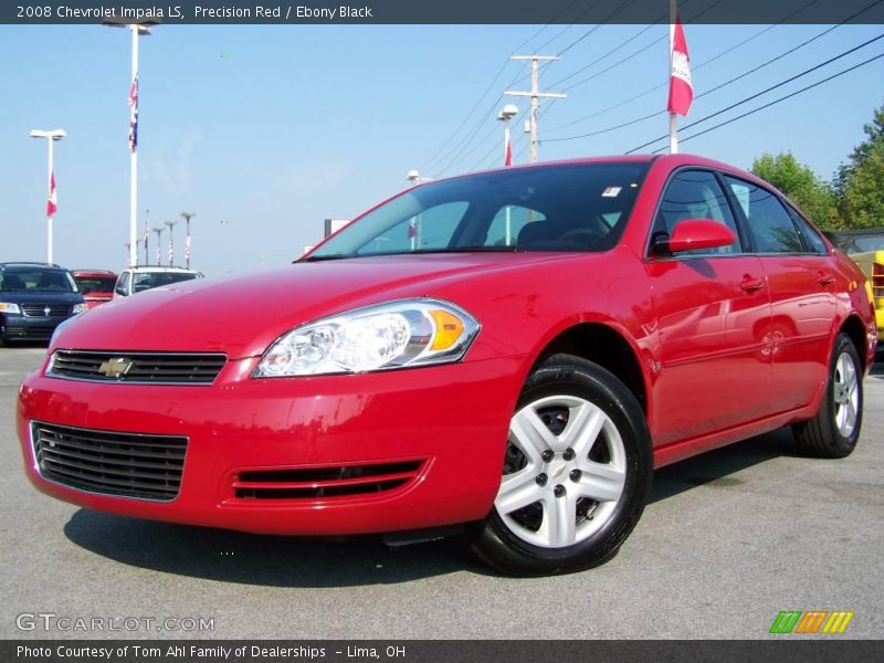 Precision Red / Ebony Black 2008 Chevrolet Impala LS
