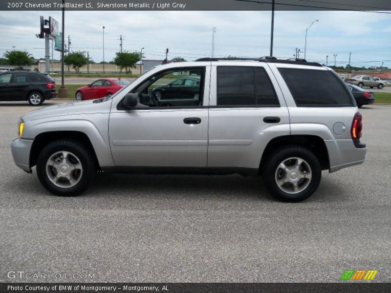 Silverstone Metallic / Light Gray 2007 Chevrolet TrailBlazer LS