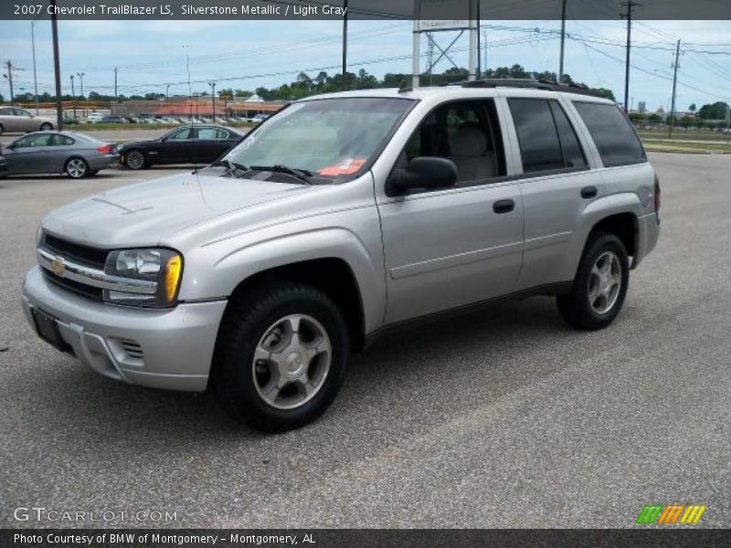 Silverstone Metallic / Light Gray 2007 Chevrolet TrailBlazer LS