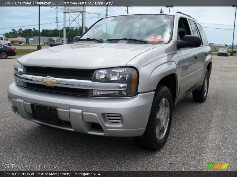 Silverstone Metallic / Light Gray 2007 Chevrolet TrailBlazer LS
