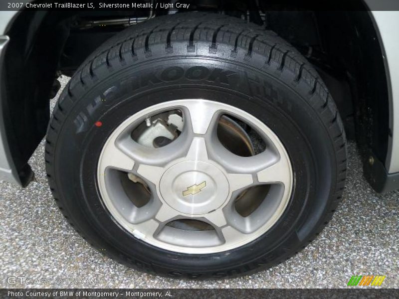 Silverstone Metallic / Light Gray 2007 Chevrolet TrailBlazer LS