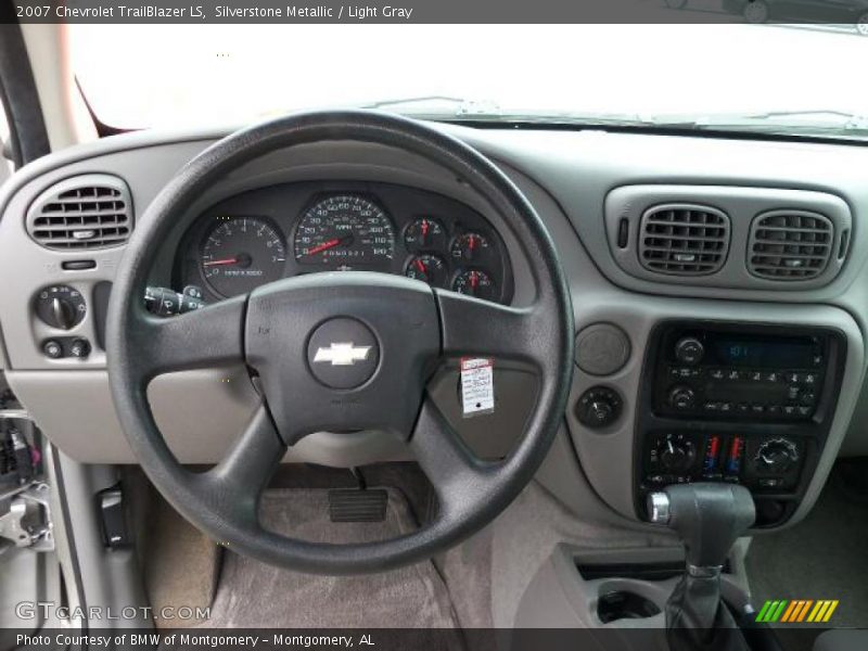 Silverstone Metallic / Light Gray 2007 Chevrolet TrailBlazer LS