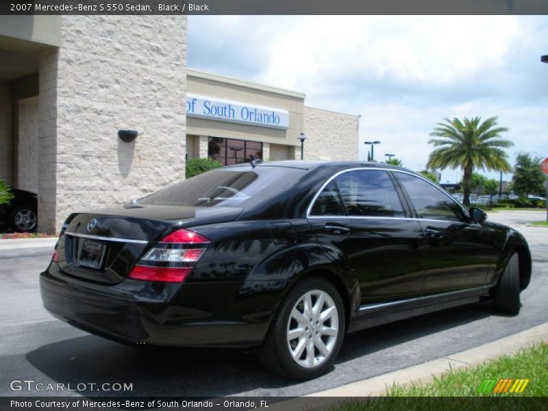 Black / Black 2007 Mercedes-Benz S 550 Sedan