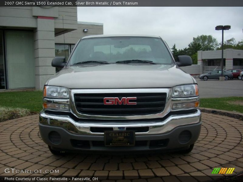 Silver Birch Metallic / Dark Titanium 2007 GMC Sierra 1500 Extended Cab