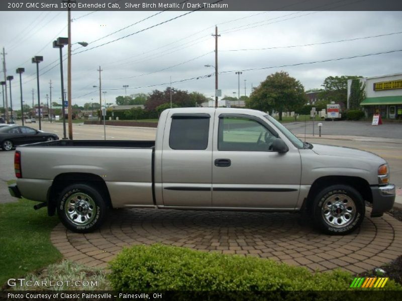 Silver Birch Metallic / Dark Titanium 2007 GMC Sierra 1500 Extended Cab