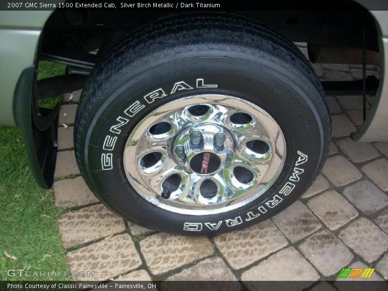 Silver Birch Metallic / Dark Titanium 2007 GMC Sierra 1500 Extended Cab