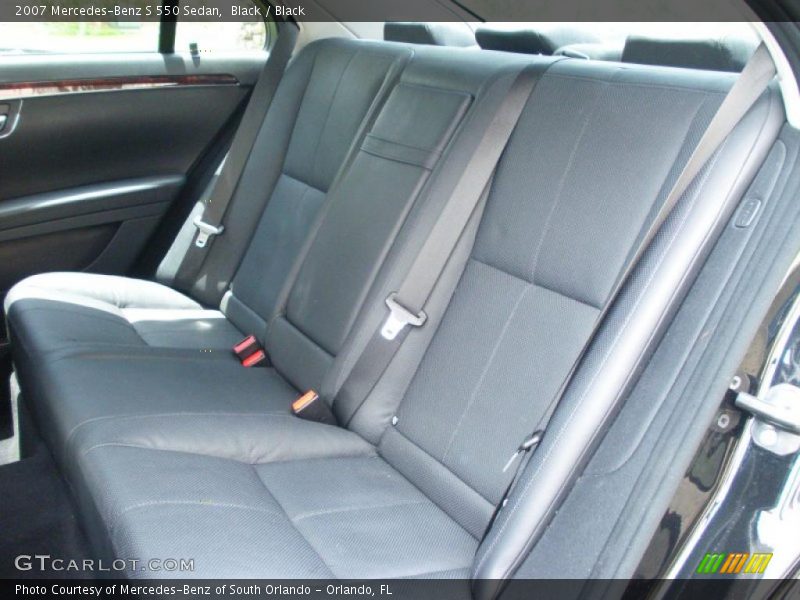 Black / Black 2007 Mercedes-Benz S 550 Sedan