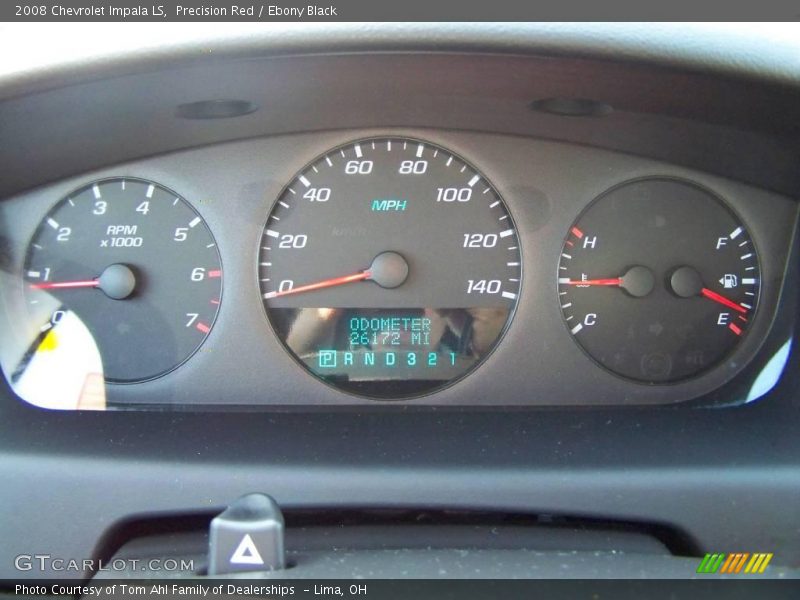 Precision Red / Ebony Black 2008 Chevrolet Impala LS