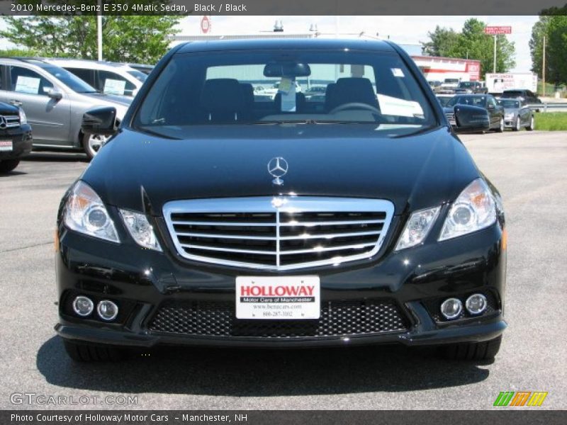 Black / Black 2010 Mercedes-Benz E 350 4Matic Sedan