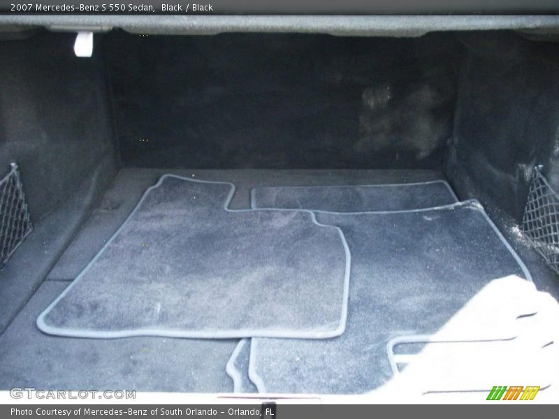 Black / Black 2007 Mercedes-Benz S 550 Sedan