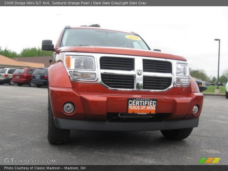 Sunburst Orange Pearl / Dark Slate Gray/Light Slate Gray 2008 Dodge Nitro SLT 4x4