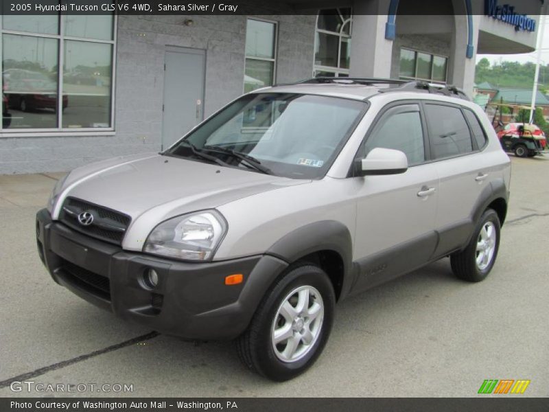 Sahara Silver / Gray 2005 Hyundai Tucson GLS V6 4WD