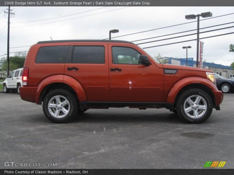 Sunburst Orange Pearl / Dark Slate Gray/Light Slate Gray 2008 Dodge Nitro SLT 4x4