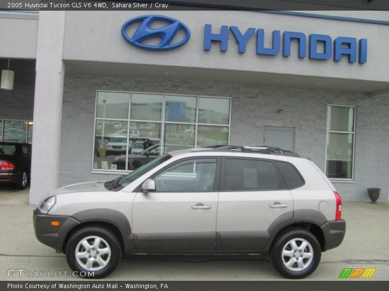 Sahara Silver / Gray 2005 Hyundai Tucson GLS V6 4WD
