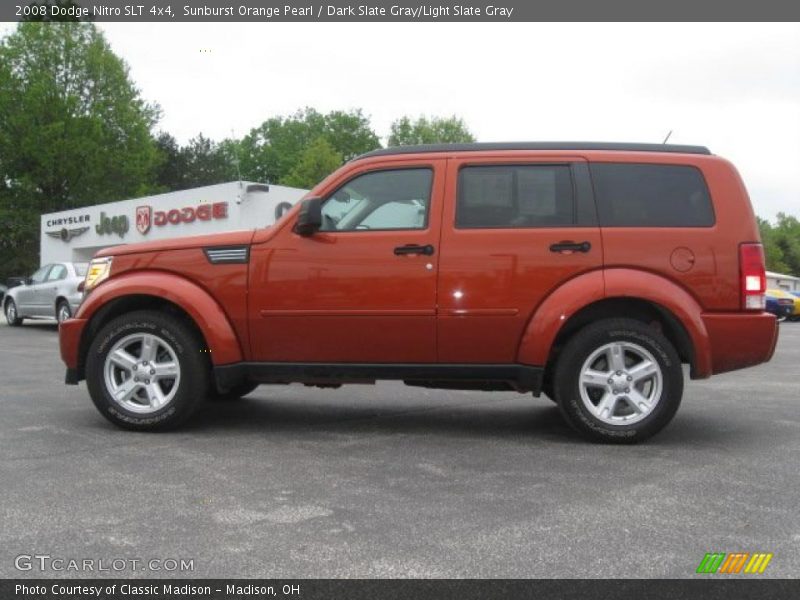 Sunburst Orange Pearl / Dark Slate Gray/Light Slate Gray 2008 Dodge Nitro SLT 4x4