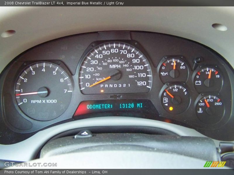 Imperial Blue Metallic / Light Gray 2008 Chevrolet TrailBlazer LT 4x4