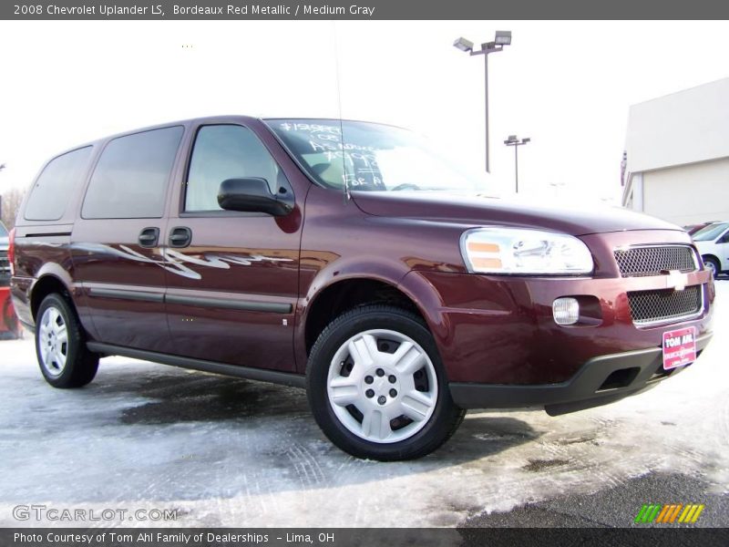Bordeaux Red Metallic / Medium Gray 2008 Chevrolet Uplander LS