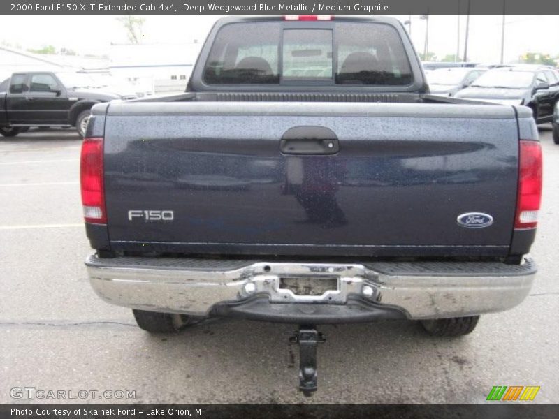 Deep Wedgewood Blue Metallic / Medium Graphite 2000 Ford F150 XLT Extended Cab 4x4