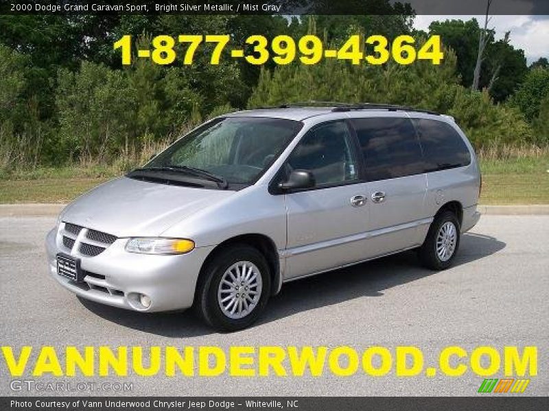 Bright Silver Metallic / Mist Gray 2000 Dodge Grand Caravan Sport