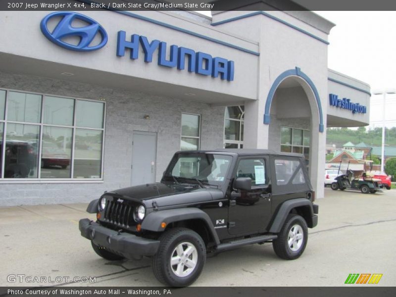 Black / Dark Slate Gray/Medium Slate Gray 2007 Jeep Wrangler X 4x4