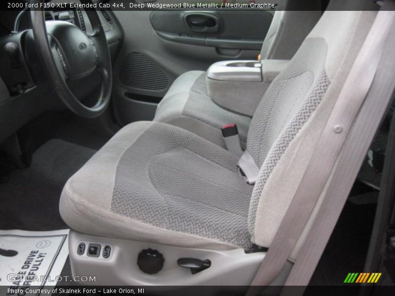 Deep Wedgewood Blue Metallic / Medium Graphite 2000 Ford F150 XLT Extended Cab 4x4