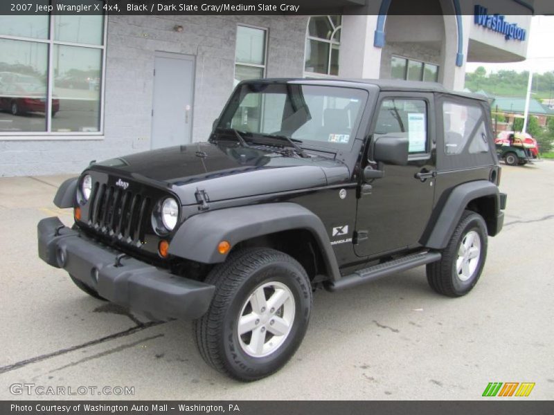 Black / Dark Slate Gray/Medium Slate Gray 2007 Jeep Wrangler X 4x4