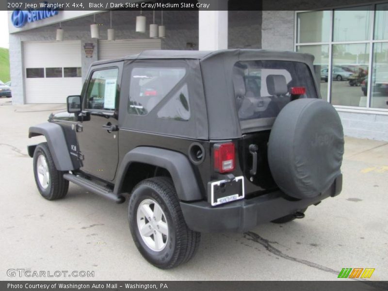 Black / Dark Slate Gray/Medium Slate Gray 2007 Jeep Wrangler X 4x4