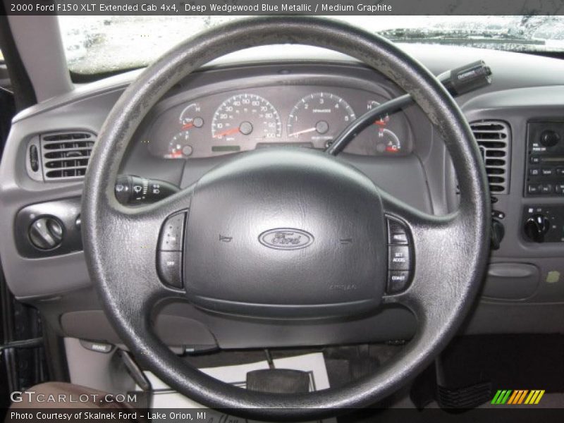 Deep Wedgewood Blue Metallic / Medium Graphite 2000 Ford F150 XLT Extended Cab 4x4