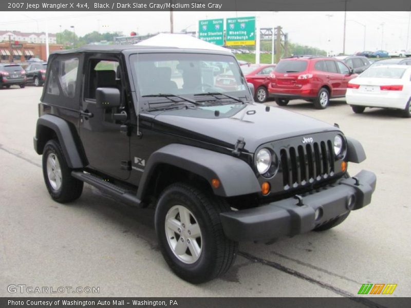 Black / Dark Slate Gray/Medium Slate Gray 2007 Jeep Wrangler X 4x4