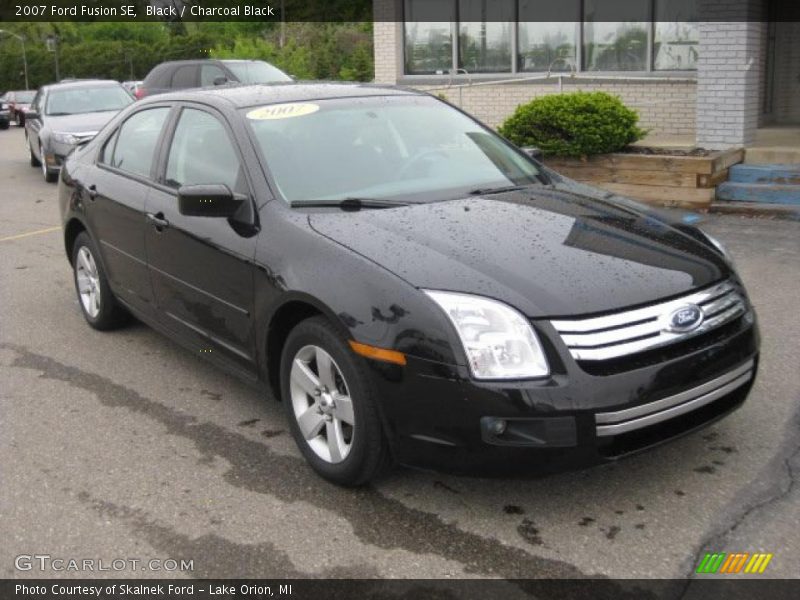 Black / Charcoal Black 2007 Ford Fusion SE