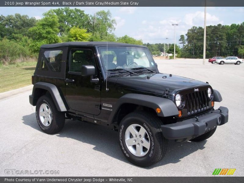 Black / Dark Slate Gray/Medium Slate Gray 2010 Jeep Wrangler Sport 4x4