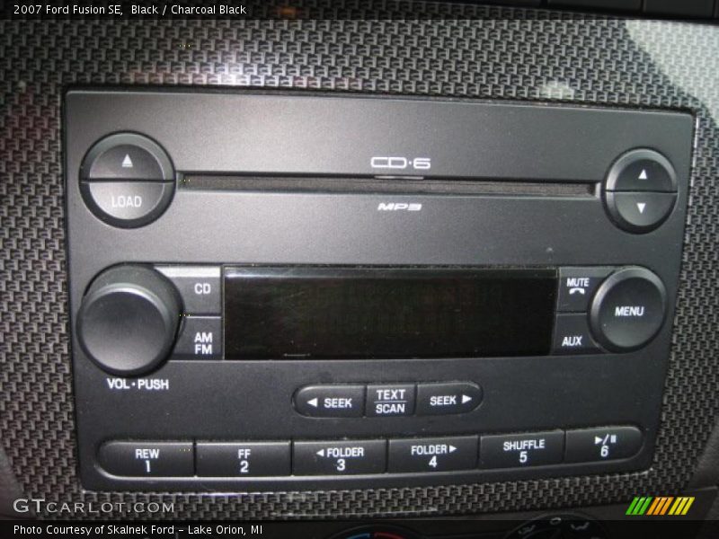 Black / Charcoal Black 2007 Ford Fusion SE