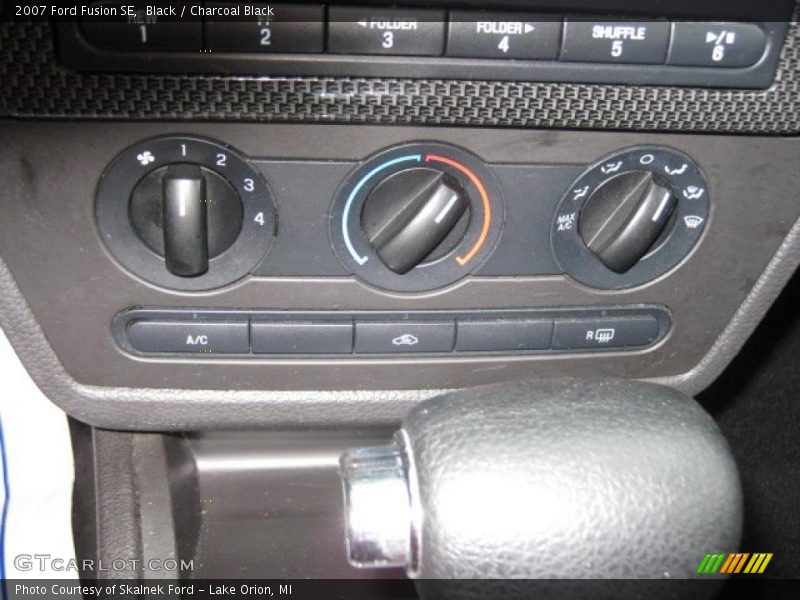 Black / Charcoal Black 2007 Ford Fusion SE