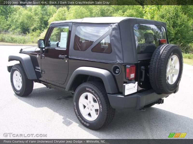 Black / Dark Slate Gray/Medium Slate Gray 2010 Jeep Wrangler Sport 4x4