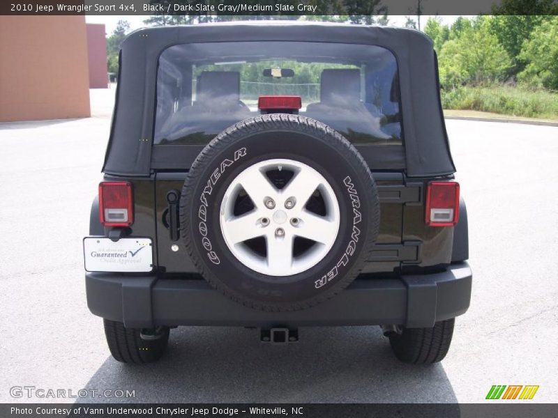 Black / Dark Slate Gray/Medium Slate Gray 2010 Jeep Wrangler Sport 4x4