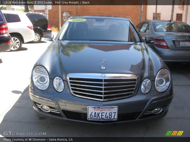 Flint Grey Metallic / Black 2008 Mercedes-Benz E 350 Sedan