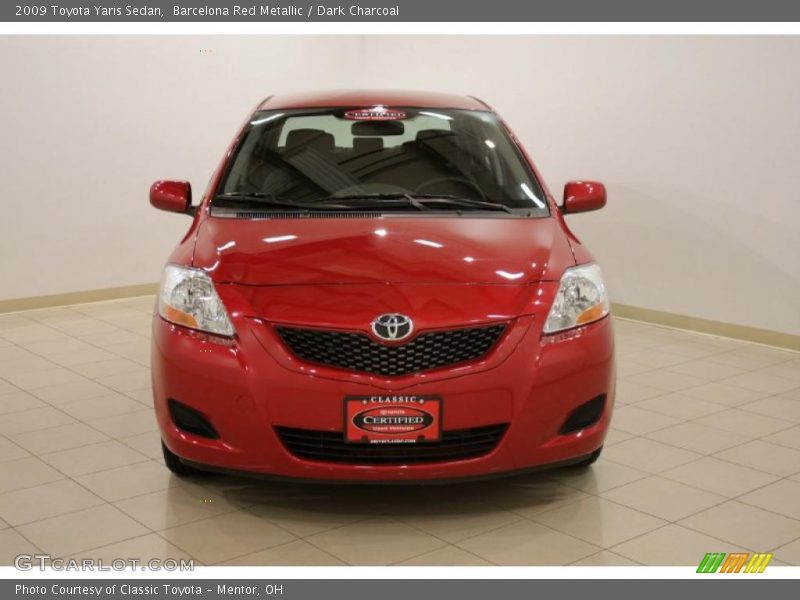 Barcelona Red Metallic / Dark Charcoal 2009 Toyota Yaris Sedan